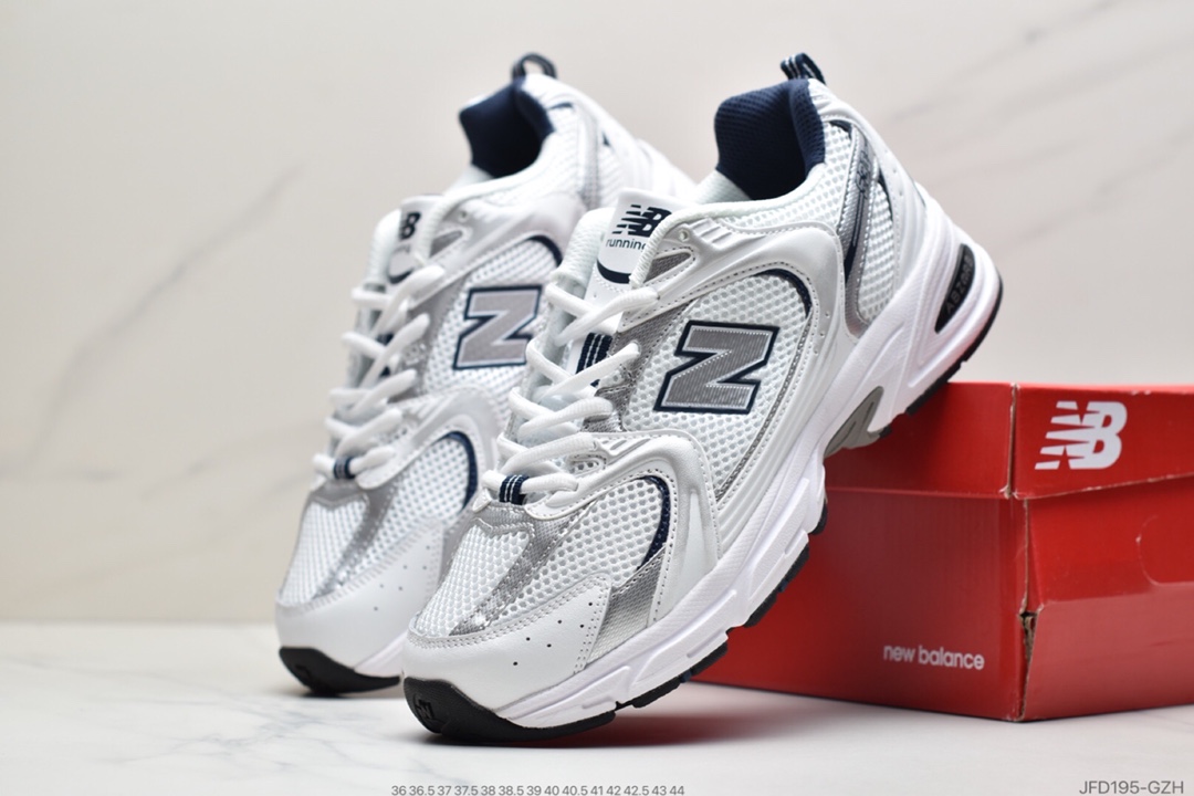 170 New Balance 新百伦MR530FWI系列 夏季网面复古跑鞋透气网面