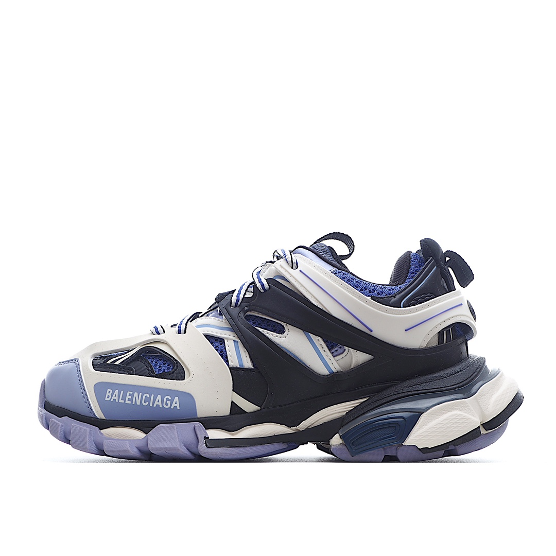 get金标黑扣做旧升级版本 巴黎世家3.0 三代户外概念鞋 Balenciaga  Sneaker Tess s.Gomma MAILLE WHITE/ORANGE 纯原版本 原装大盒 从里到外 一切百分百还原官方配置 顶级专供碾压市面一切真标版本