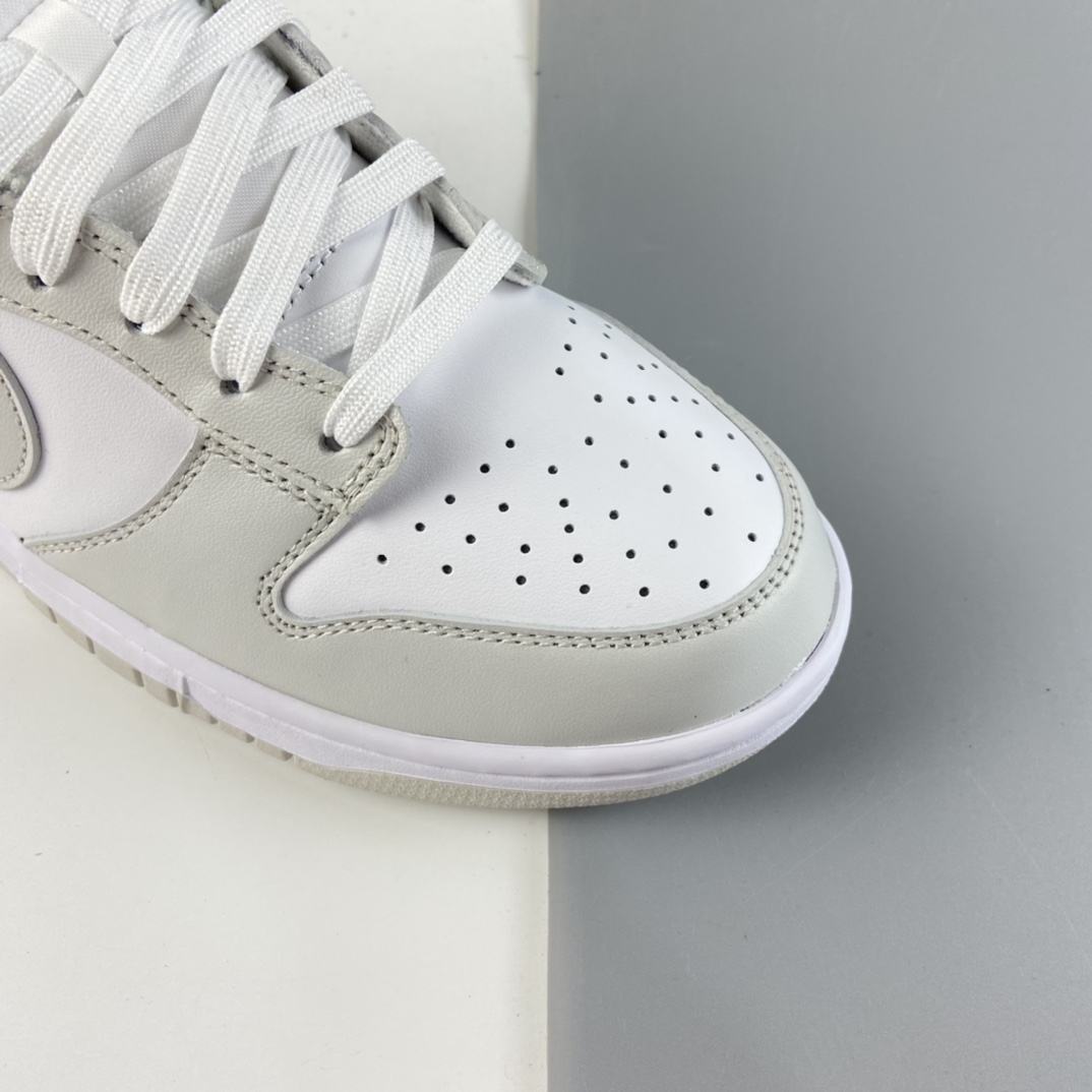 P340 Nike SB Dunk Low 扣篮系列白淡灰配色低帮休闲运动滑板鞋 DD1503-103