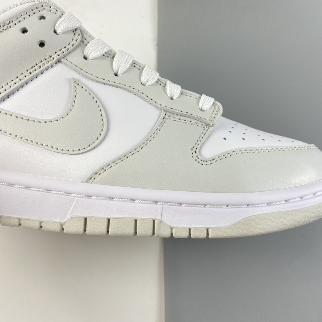 P340 Nike SB Dunk Low 扣篮系列白淡灰配色低帮休闲运动滑板鞋 DD1503-103
