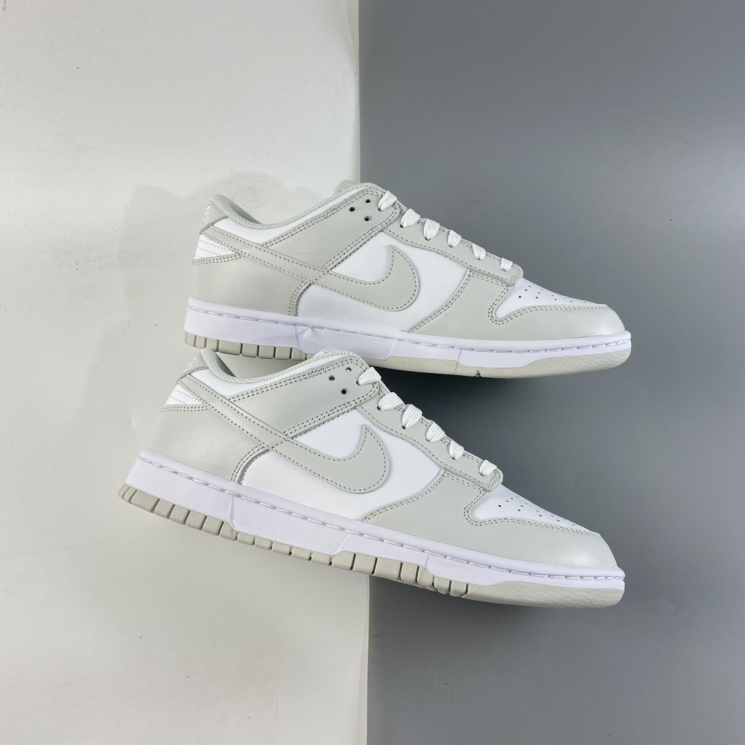 P340 Nike SB Dunk Low 扣篮系列白淡灰配色低帮休闲运动滑板鞋 DD1503-103