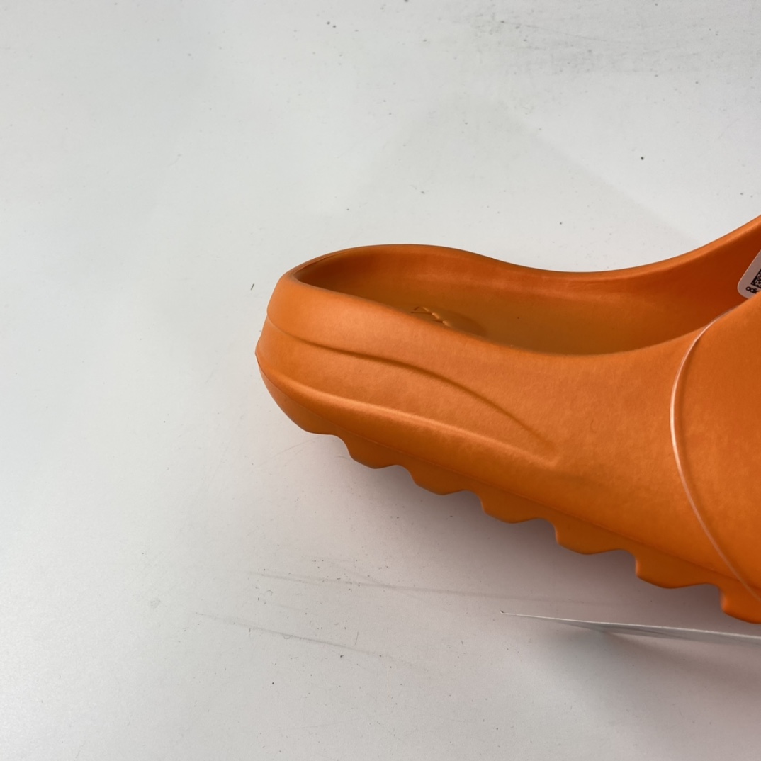 P90 Yeezy Slide”Pure”椰子户外风格沙滩涉水百搭运动穿搭拖鞋拖鞋“风暴橙”FY7346