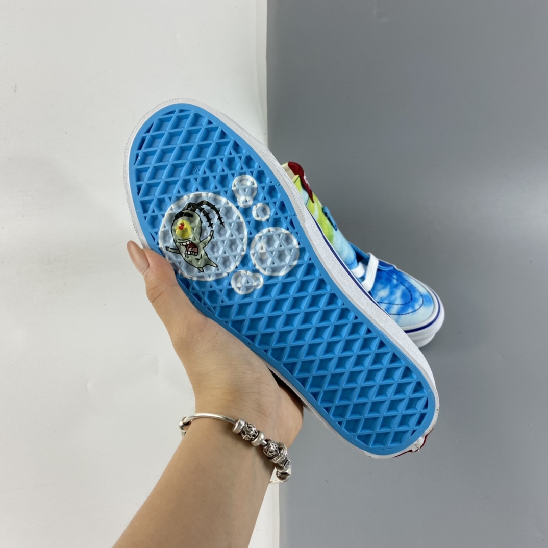 P170 海绵宝宝 x Vans Sk8-Hi 海绵宝宝联名鸳鸯粉黄  派大星男女款板鞋帆布休闲鞋 VN0A32QQZAW