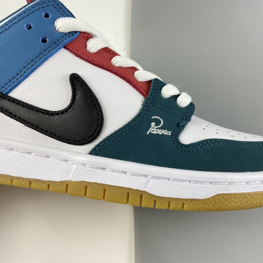 P400 Parra x Nike SB Dunk Low JB联名鸳鸯拼色 DH7695-100