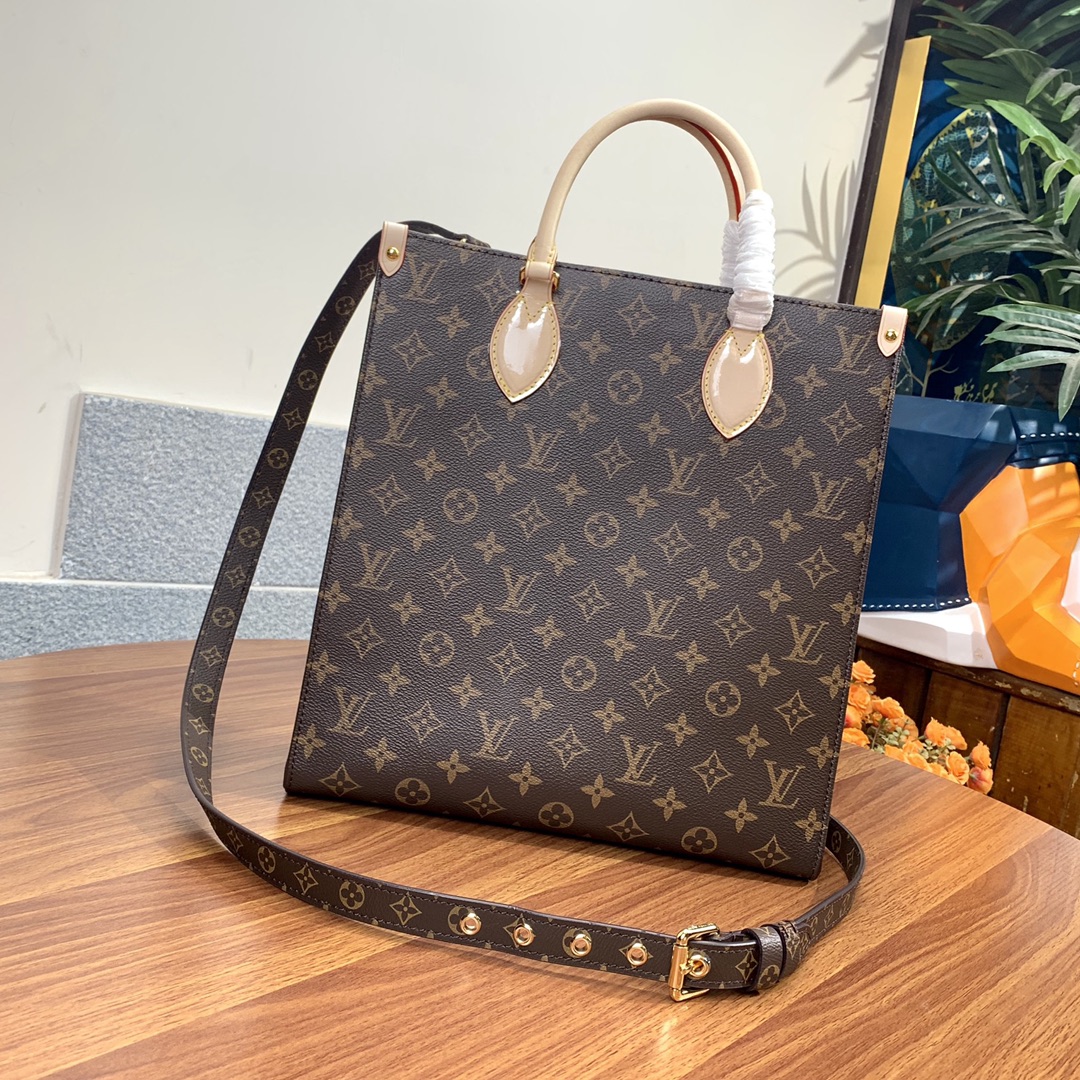 Louis Vuitton LV Sac Plat Handbags Crossbody & Shoulder Bags Tote Bags Yellow Monogram Canvas M45848