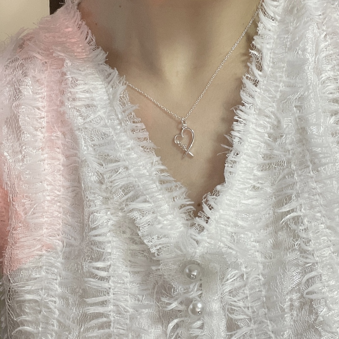 Tiffany & Co. Tiffany&Co. 纯银 爱心Love项链