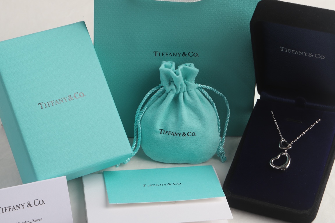 Tiffany & Co. Tiffany &Co.大小爱心针扣项链