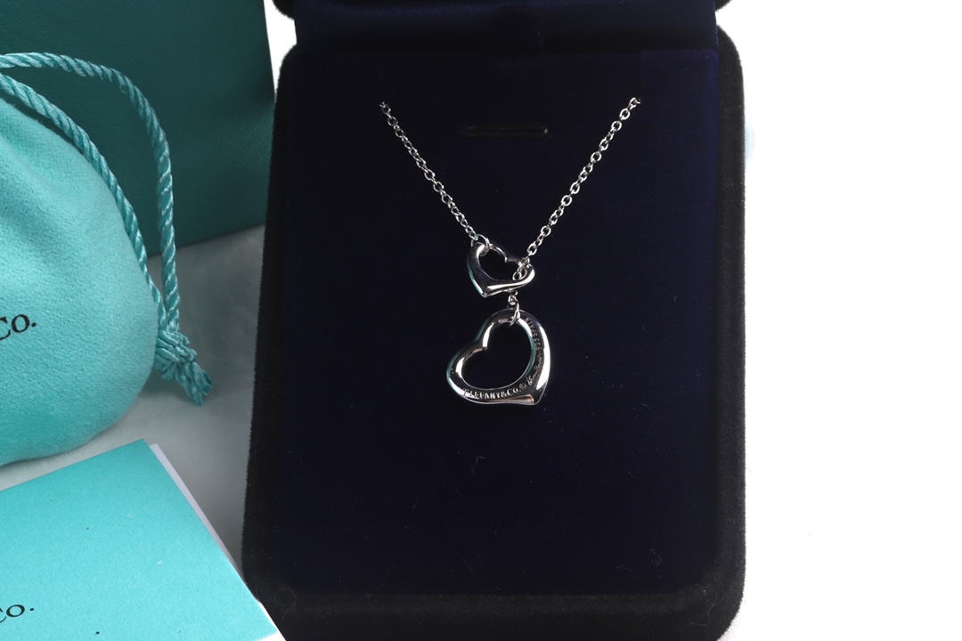 Tiffany & Co. Tiffany &Co.大小爱心针扣项链