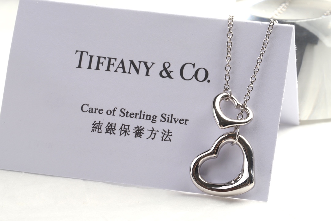 Tiffany & Co. Tiffany &Co.大小爱心针扣项链
