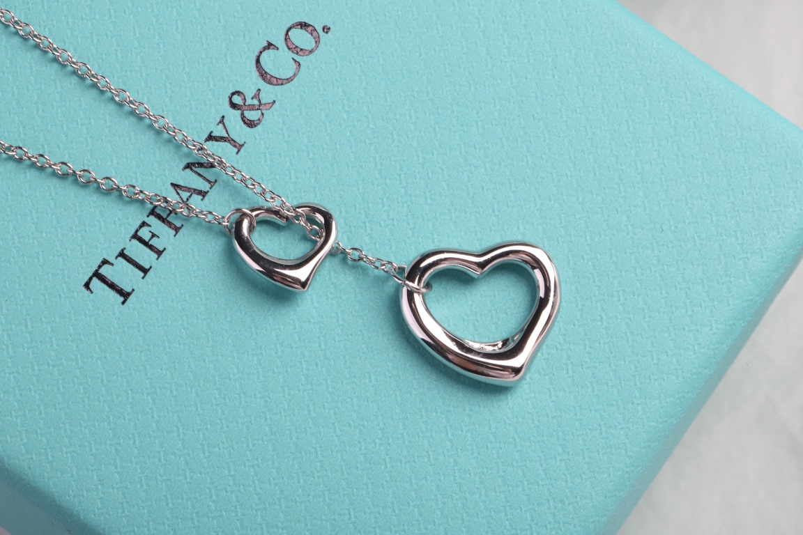 Tiffany & Co. Tiffany &Co.大小爱心针扣项链