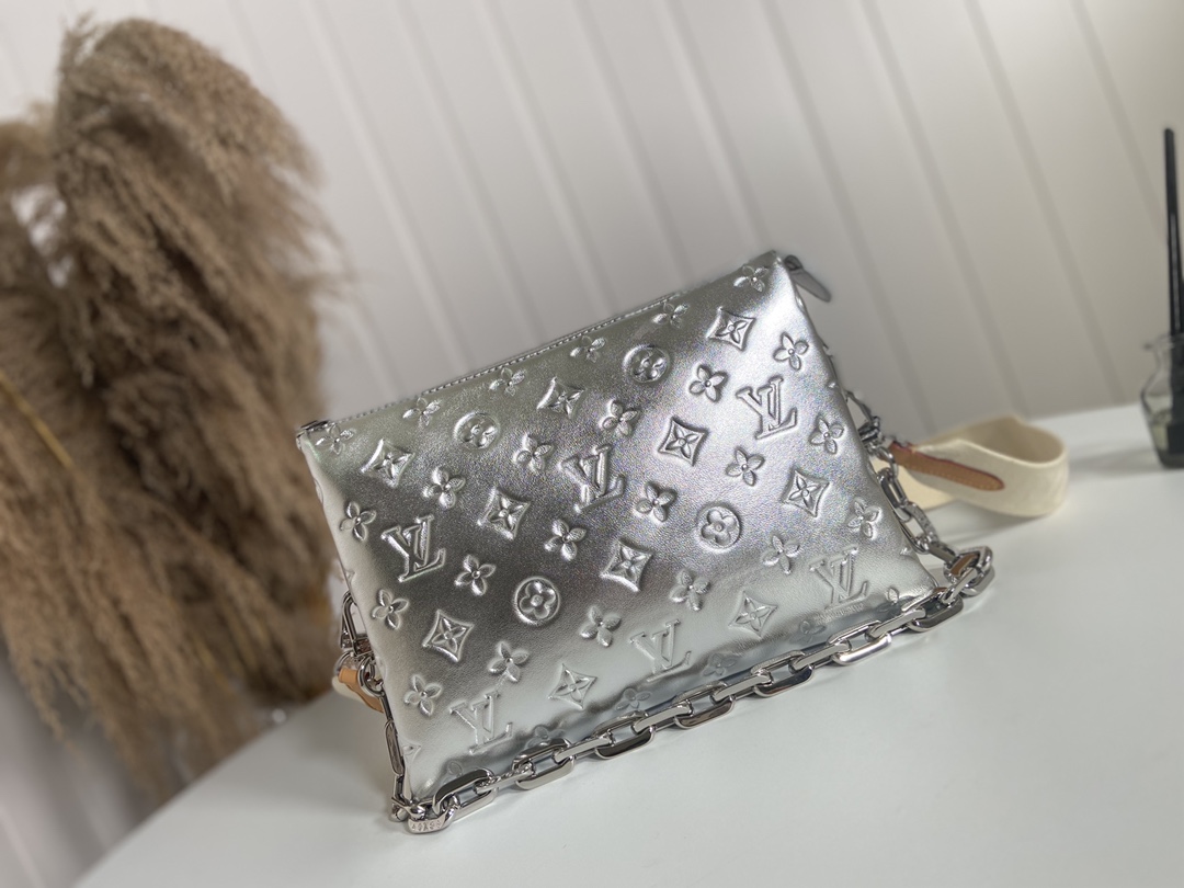 Louis Vuitton LV Coussin Bags Handbags Beige Black Green White Sheepskin Spring/Summer Collection Baguette M57913