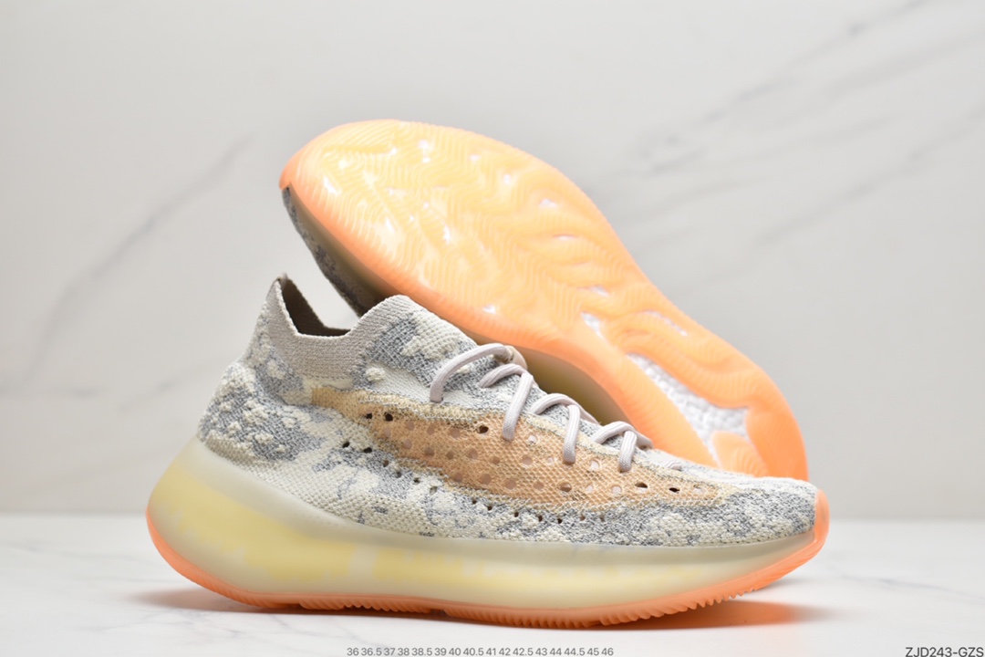 240 椰子380 蜜桃粉 adidas 三叶草 YEEZY BOOST 380 桃粉色外底包裹BOOS中底 GY2649