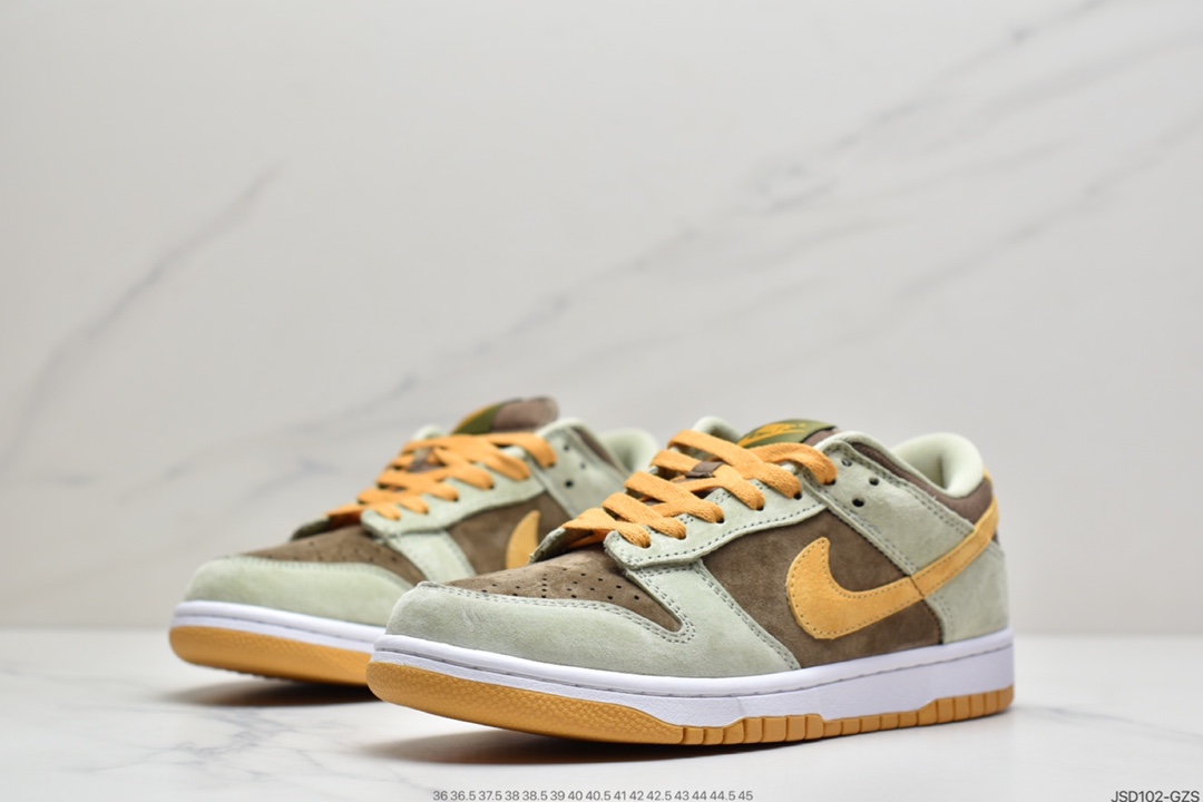 200 Nike SB Dunk Low SE”Dusty Olive”扣篮系列低帮休闲运动滑板板鞋“绿棕橙橄榄”DH5360-300