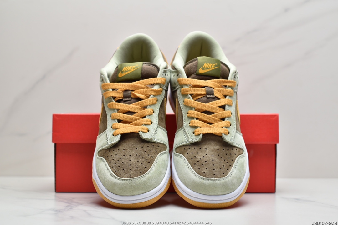 200 Nike SB Dunk Low SE”Dusty Olive”扣篮系列低帮休闲运动滑板板鞋“绿棕橙橄榄”DH5360-300