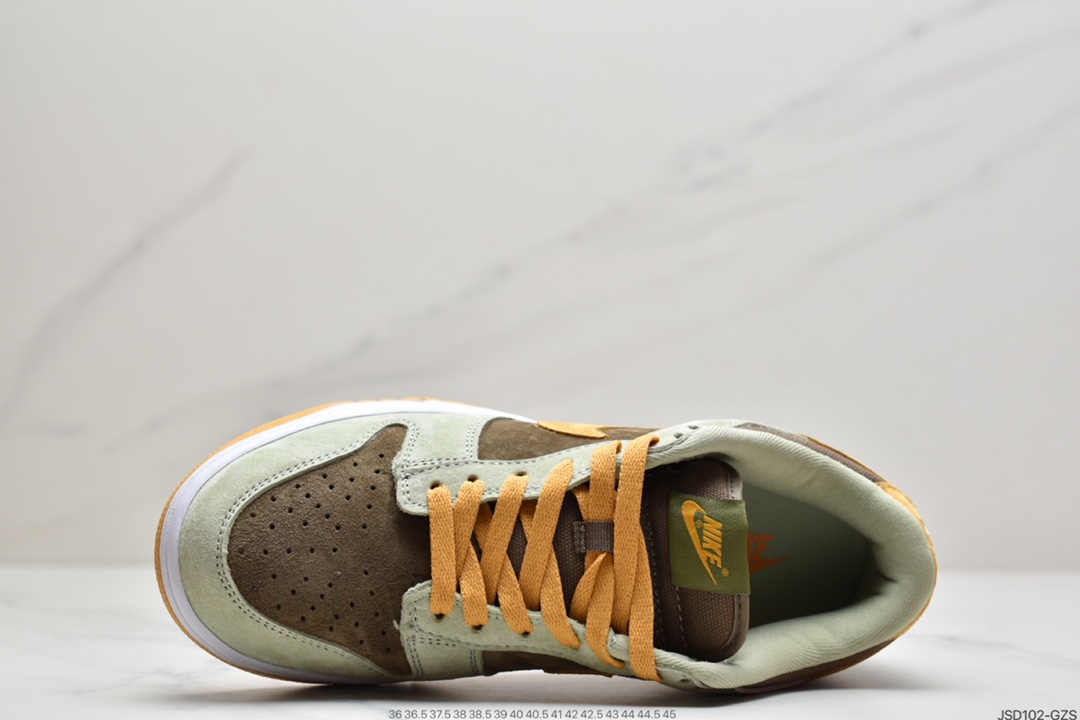 200 Nike SB Dunk Low SE”Dusty Olive”扣篮系列低帮休闲运动滑板板鞋“绿棕橙橄榄”DH5360-300