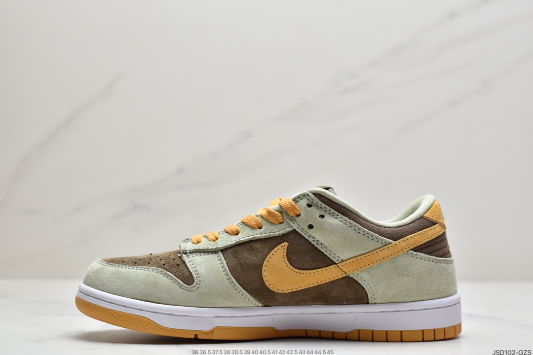 200 Nike SB Dunk Low SE”Dusty Olive”扣篮系列低帮休闲运动滑板板鞋“绿棕橙橄榄”DH5360-300