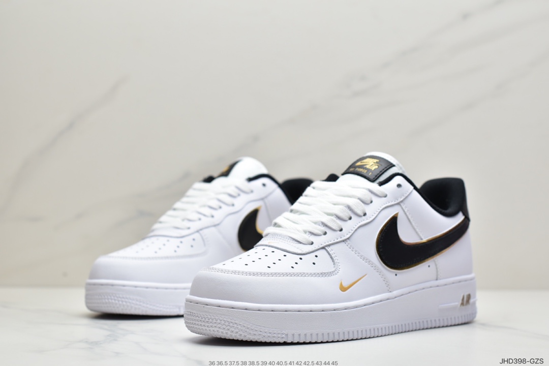 190 耐克Nike Air Force 1 白黑勾 原楦头原纸板  DA8481-100
