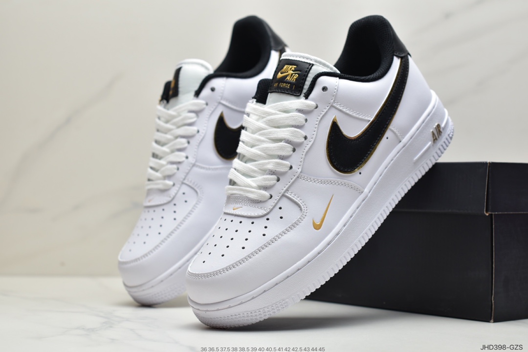 190 耐克Nike Air Force 1 白黑勾 原楦头原纸板  DA8481-100