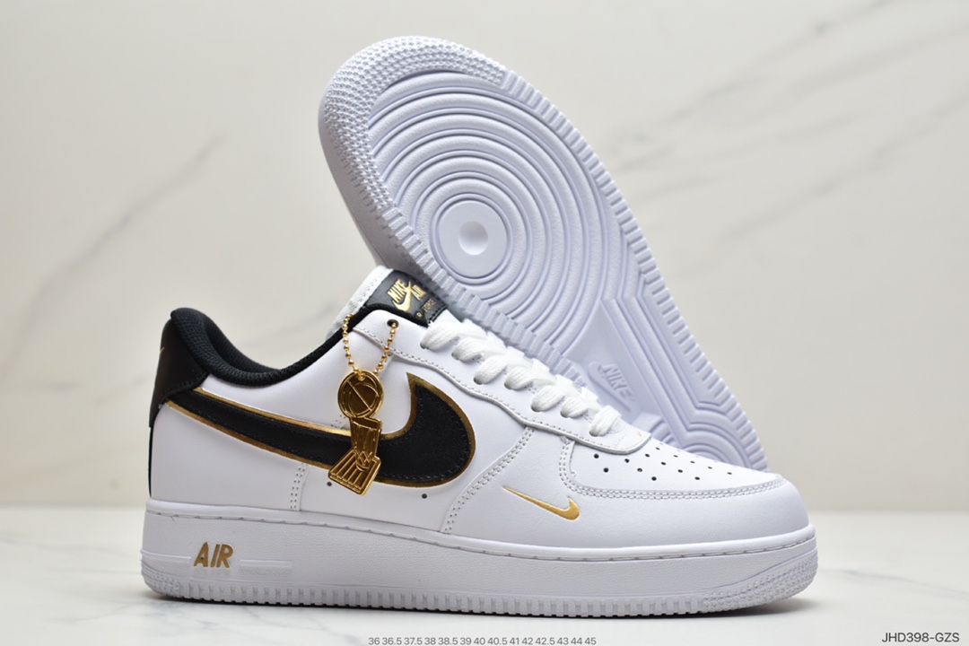 190 耐克Nike Air Force 1 白黑勾 原楦头原纸板  DA8481-100