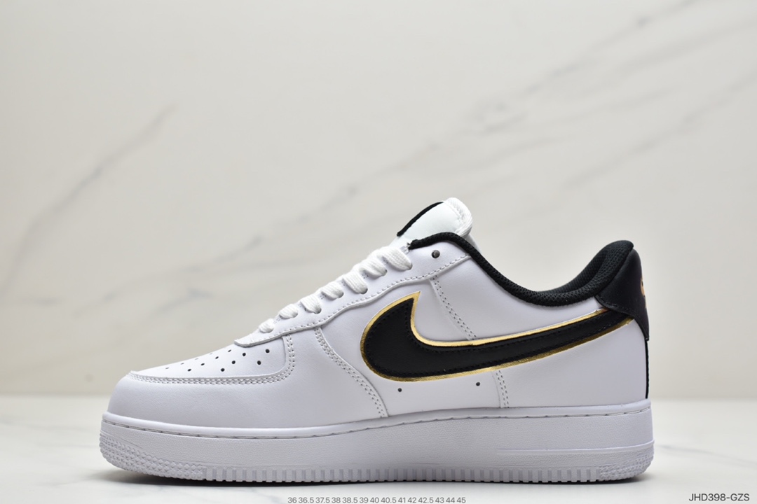 190 耐克Nike Air Force 1 白黑勾 原楦头原纸板  DA8481-100