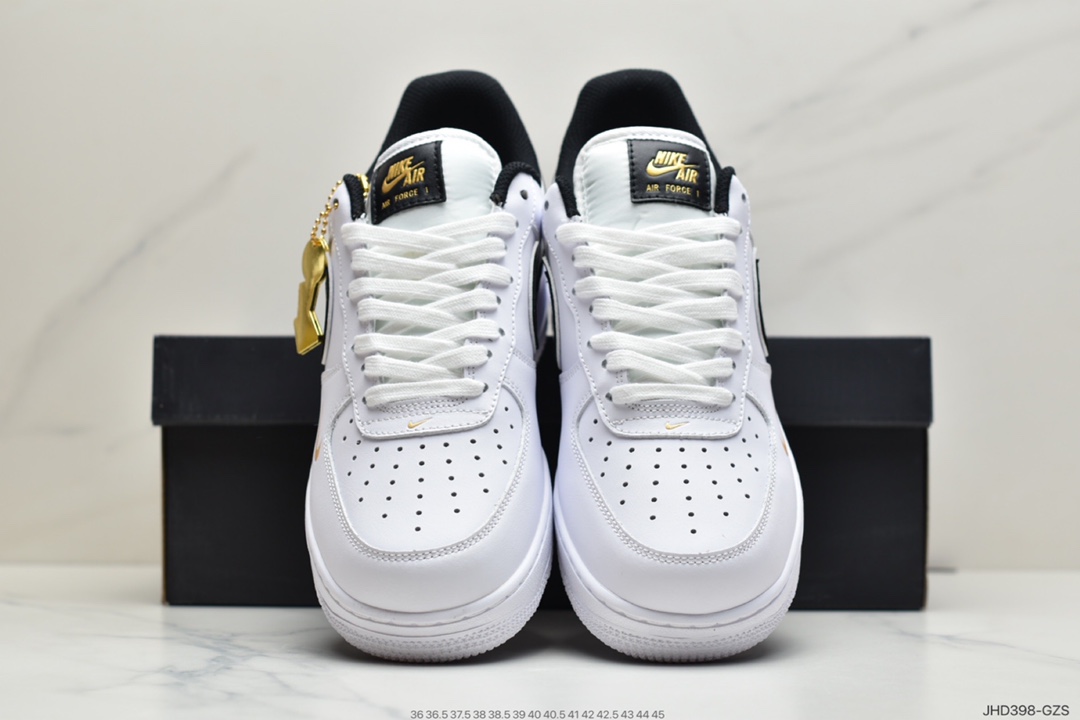 190 耐克Nike Air Force 1 白黑勾 原楦头原纸板  DA8481-100