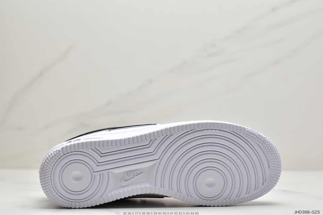 190 耐克Nike Air Force 1 白黑勾 原楦头原纸板  DA8481-100