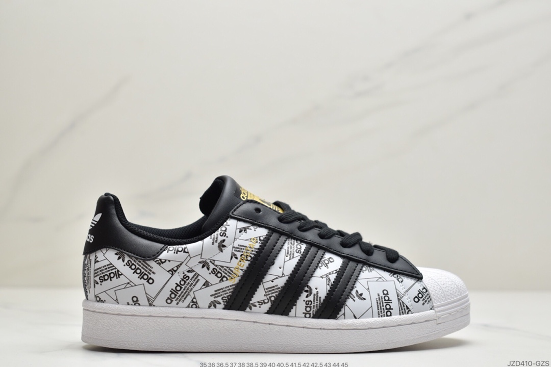 140 阿迪达斯Adidas Superstar 稀有薄荷绿马卡龙 三叶草贝壳头男女休闲鞋 正确蓝底  CG5461