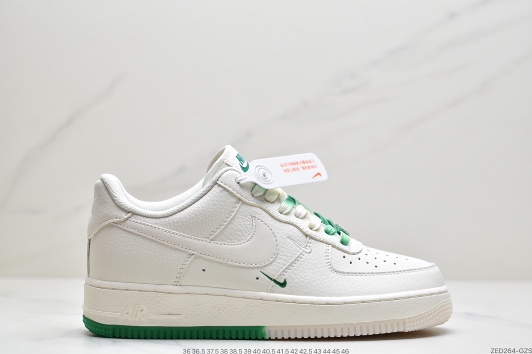 260 耐克 空军 米白色 蓝橙色 双小钩  Nike AIR FMRCE 1‘07 SU19 空军一号低帮  CT1989-105