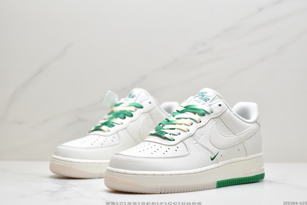 260 耐克 空军 米白色 蓝橙色 双小钩  Nike AIR FMRCE 1‘07 SU19 空军一号低帮  CT1989-105
