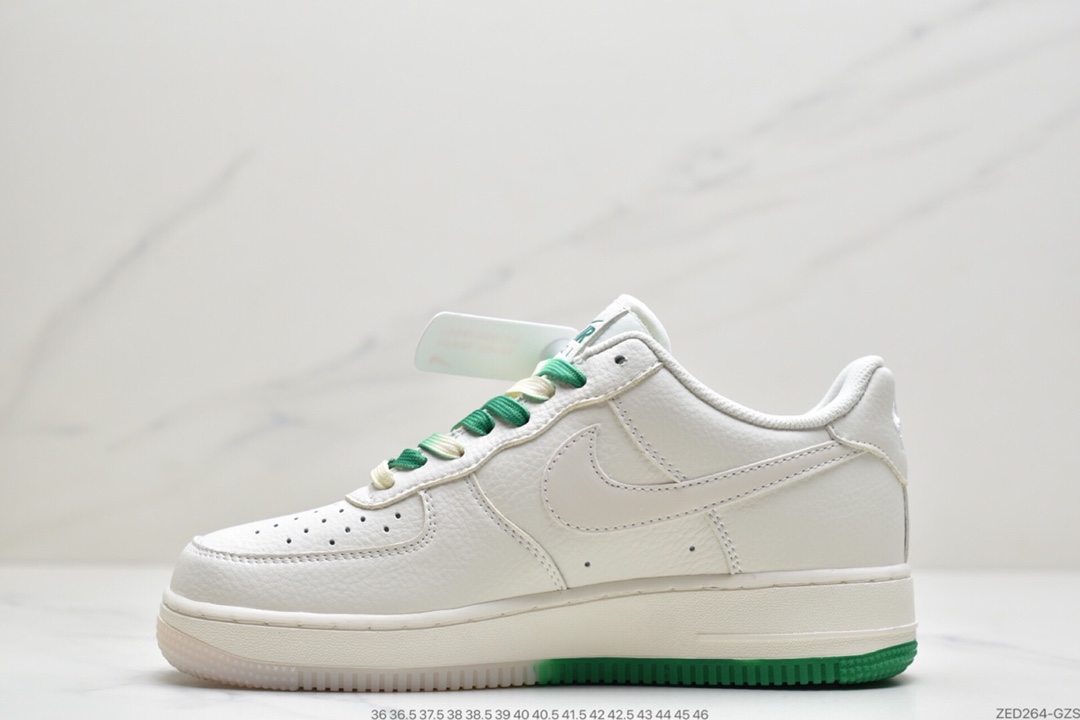 260 耐克 空军 米白色 蓝橙色 双小钩  Nike AIR FMRCE 1‘07 SU19 空军一号低帮  CT1989-105