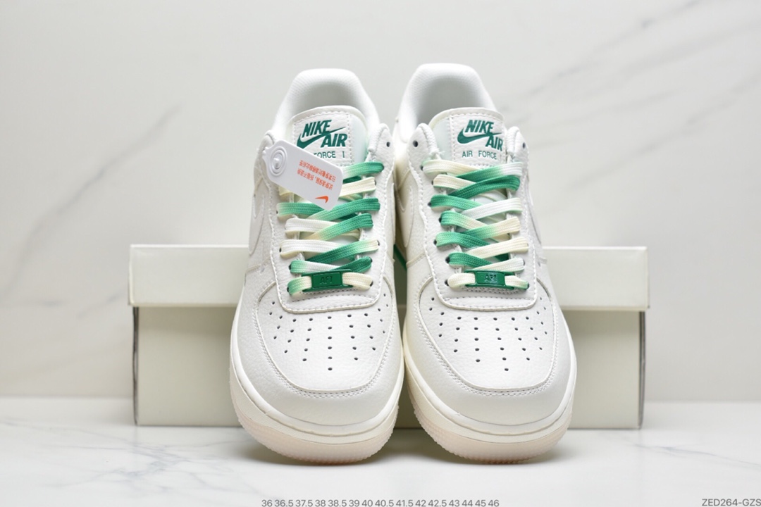 260 耐克 空军 米白色 蓝橙色 双小钩  Nike AIR FMRCE 1‘07 SU19 空军一号低帮  CT1989-105