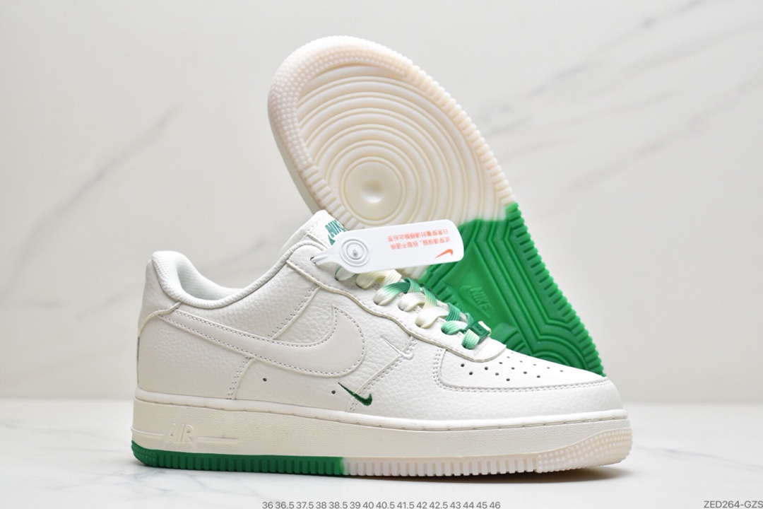 260 耐克 空军 米白色 蓝橙色 双小钩  Nike AIR FMRCE 1‘07 SU19 空军一号低帮  CT1989-105