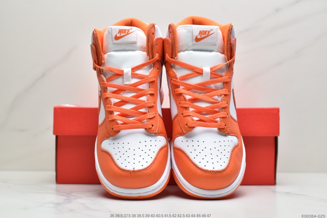 400 耐克Nike SB Dunk High 白橘配色  Dunk SB顾名思义具有经典的Dunk血缘 DD1399-101