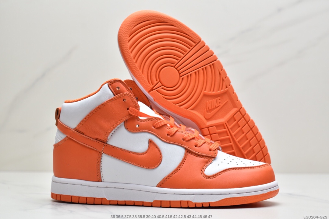 400 耐克Nike SB Dunk High 白橘配色  Dunk SB顾名思义具有经典的Dunk血缘 DD1399-101