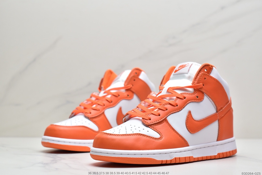 400 耐克Nike SB Dunk High 白橘配色  Dunk SB顾名思义具有经典的Dunk血缘 DD1399-101
