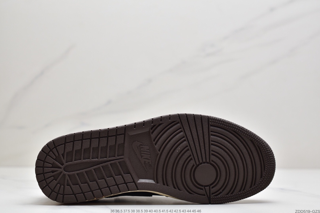 230 倒钩低帮Travis Scott x Air Jordan 1 Low AJ1倒勾低帮 CQ4277-001