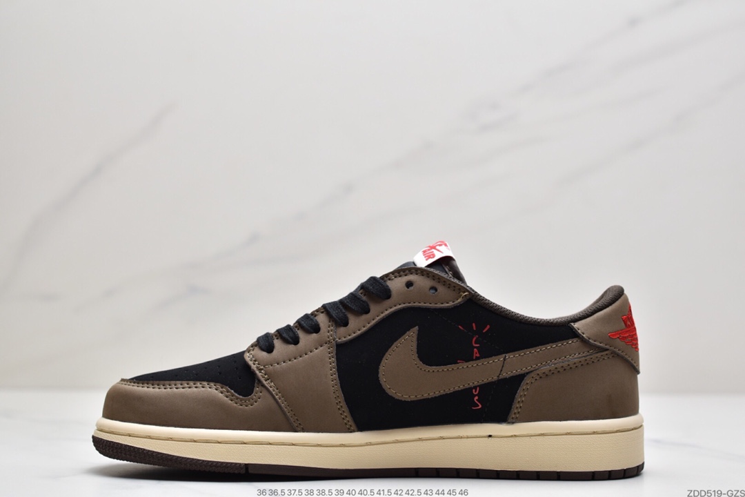 230 倒钩低帮Travis Scott x Air Jordan 1 Low AJ1倒勾低帮 CQ4277-001