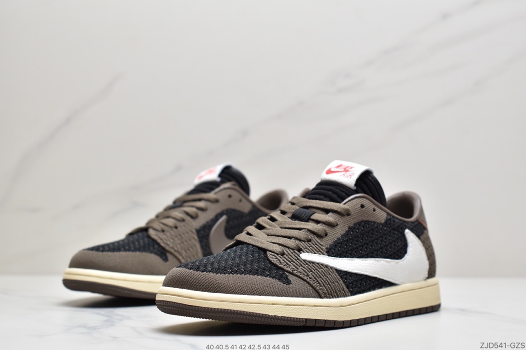 230  Air Jordan 1 Retro low Flyknit AJ1 低帮 新配色 “白黑橙扣碎”  AH4506-100