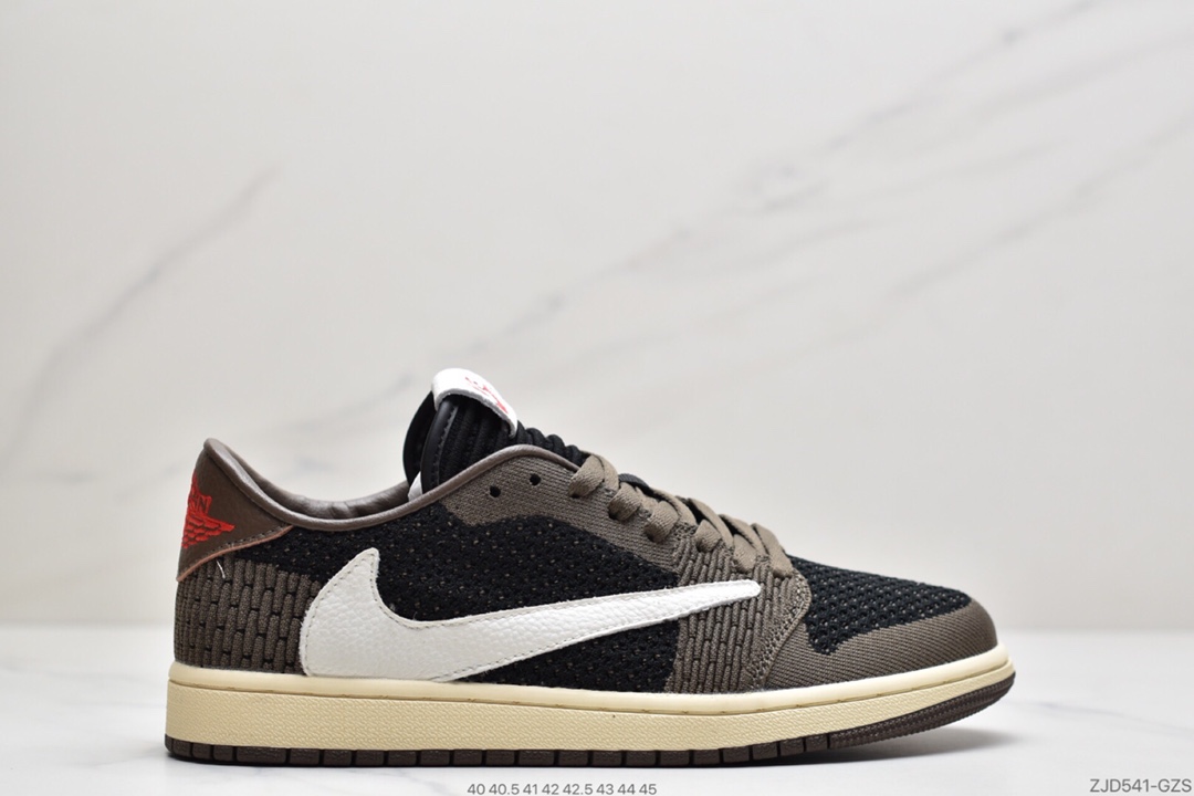 230  Air Jordan 1 Retro low Flyknit AJ1 低帮 新配色 “白黑橙扣碎”  AH4506-100