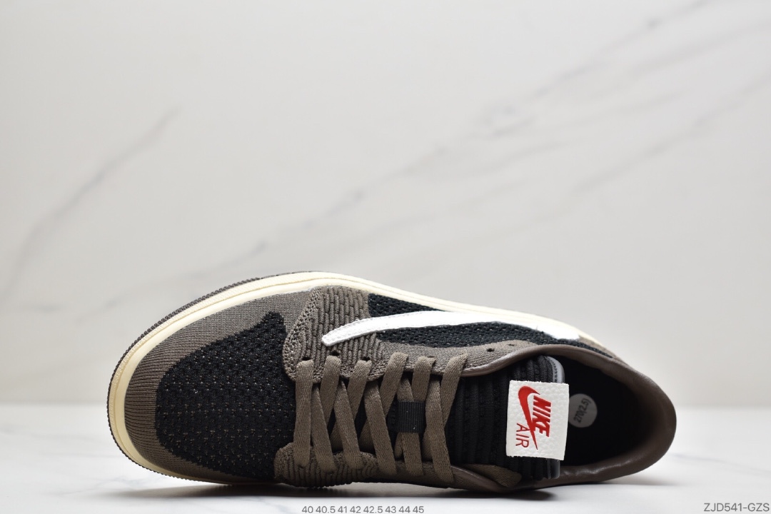230  Air Jordan 1 Retro low Flyknit AJ1 低帮 新配色 “白黑橙扣碎”  AH4506-100