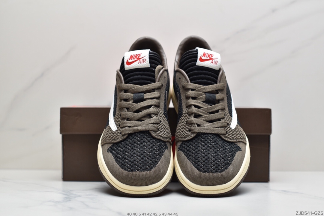 230  Air Jordan 1 Retro low Flyknit AJ1 低帮 新配色 “白黑橙扣碎”  AH4506-100