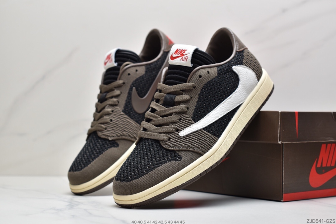230  Air Jordan 1 Retro low Flyknit AJ1 低帮 新配色 “白黑橙扣碎”  AH4506-100