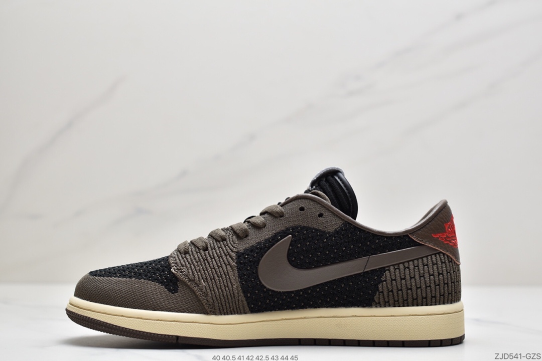 230  Air Jordan 1 Retro low Flyknit AJ1 低帮 新配色 “白黑橙扣碎”  AH4506-100