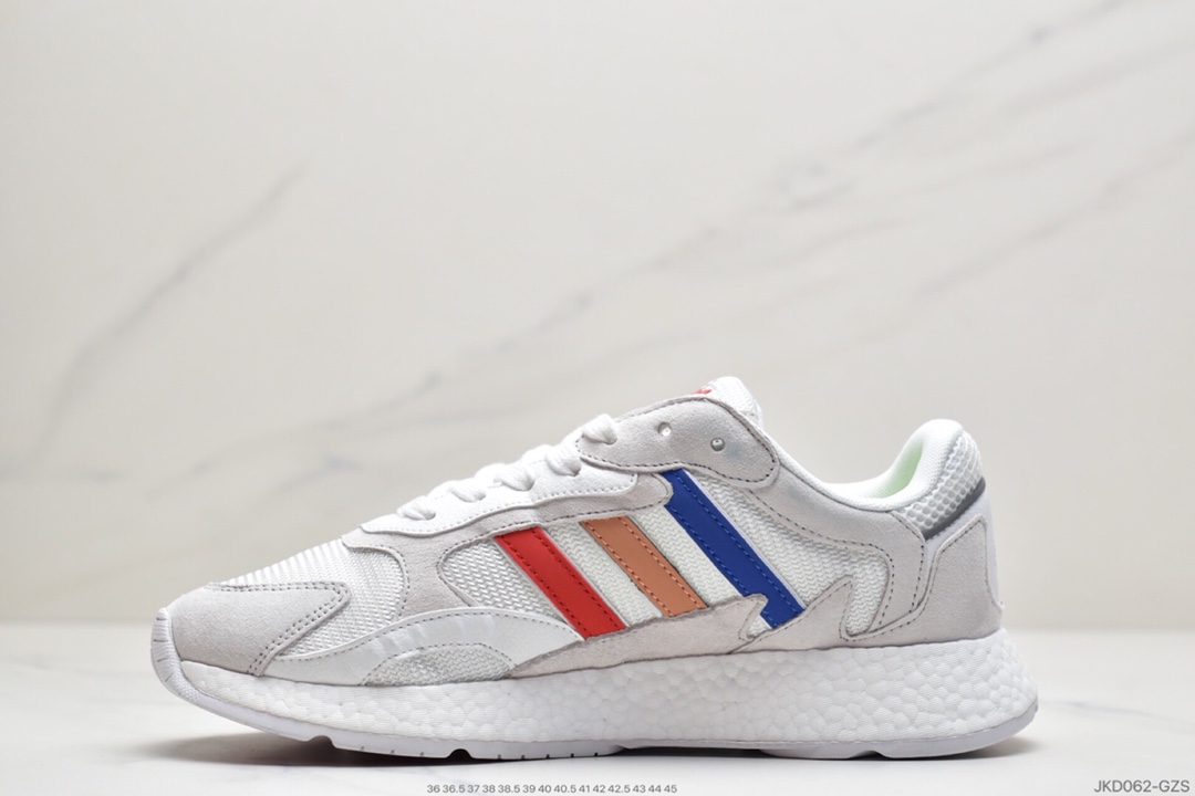 160 Adidas 阿迪达斯 Tresc Run Boost 火焰 真爆米花复古休闲运动跑步鞋 EG4775