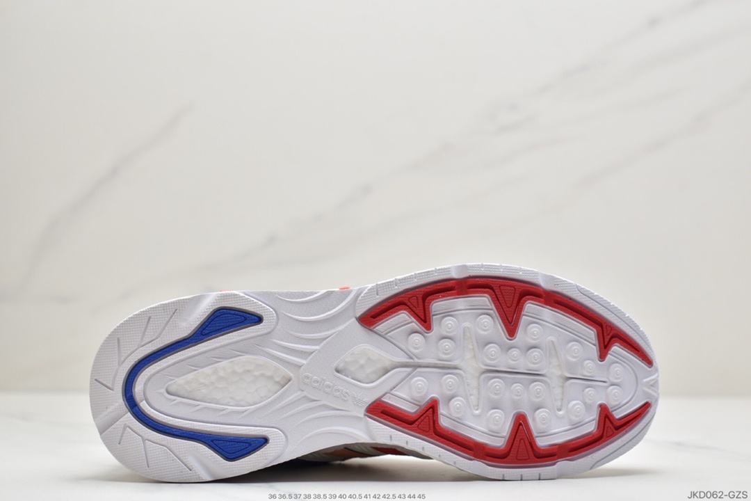 160 Adidas 阿迪达斯 Tresc Run Boost 火焰 真爆米花复古休闲运动跑步鞋 EG4775