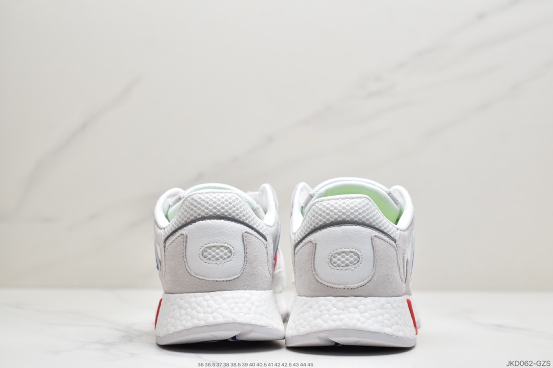 160 Adidas 阿迪达斯 Tresc Run Boost 火焰 真爆米花复古休闲运动跑步鞋 EG4775