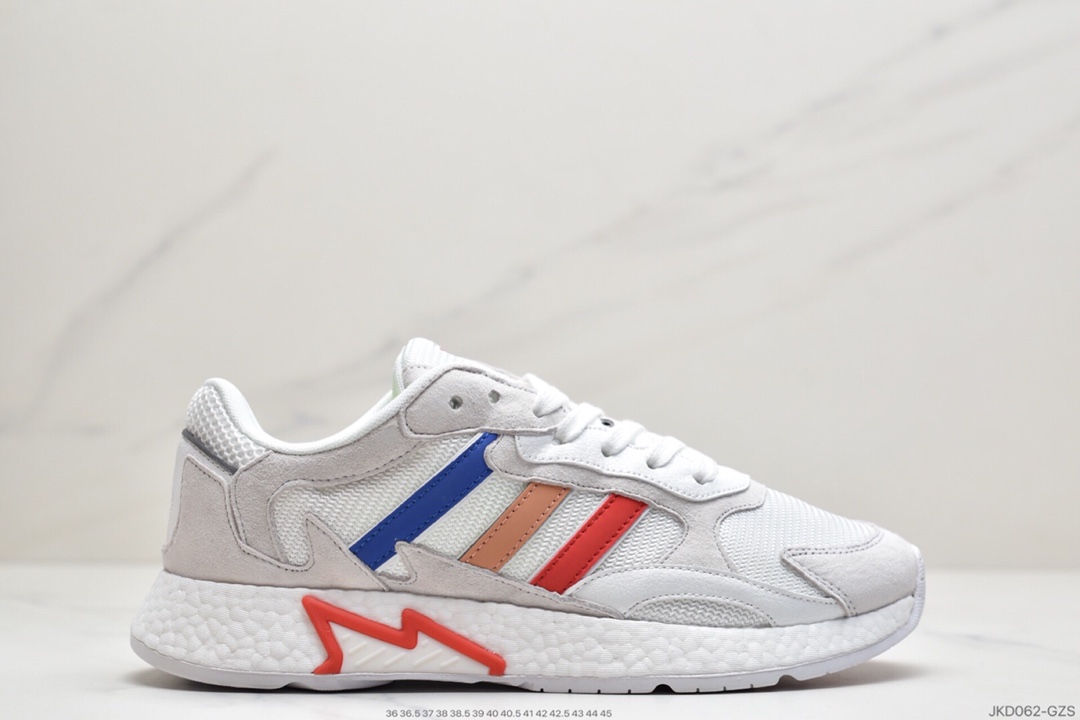 160 Adidas 阿迪达斯 Tresc Run Boost 火焰 真爆米花复古休闲运动跑步鞋 EG4775