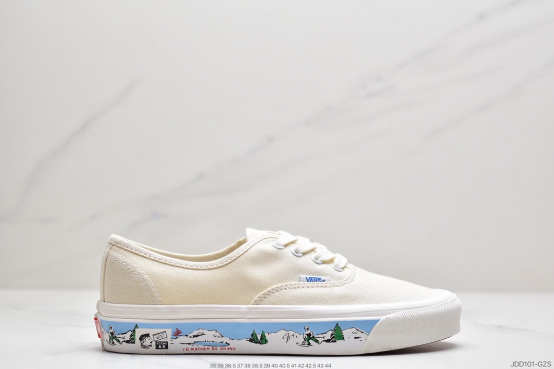 120 万斯Vans Authentic 44DX经典安娜海姆 4孔低帮硫化滑板鞋复古AUT高端硫化