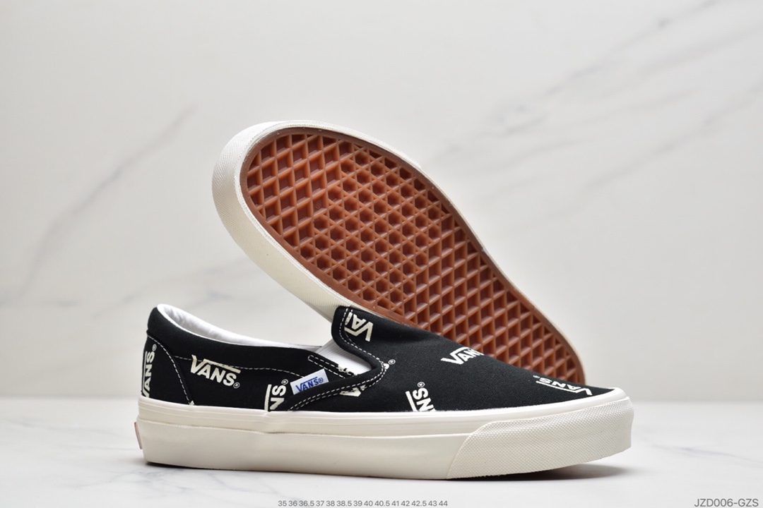 140 万斯Vans Og Classic Slip-On 帆布硫化懒人一脚蹬低帮滑板鞋