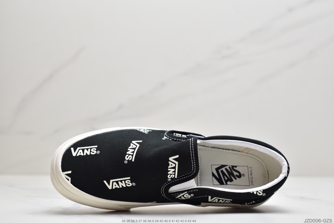 140 万斯Vans Og Classic Slip-On 帆布硫化懒人一脚蹬低帮滑板鞋